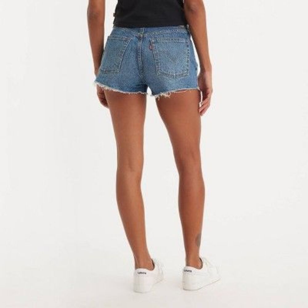 Levi's Medium Blue Denim Cutoff Shorts